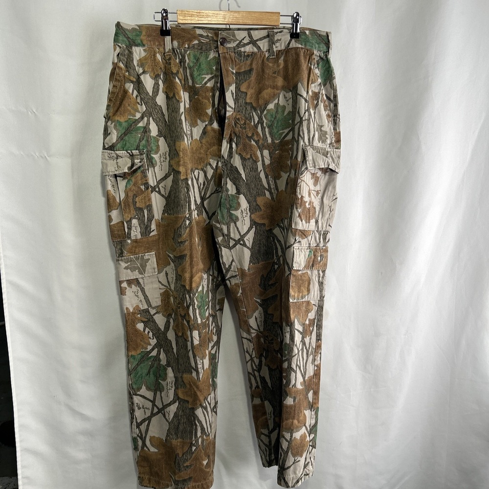 Vintage Brush Leaf Camo Cargo Pants 40x32 Actual* Rare Camo Pattern
